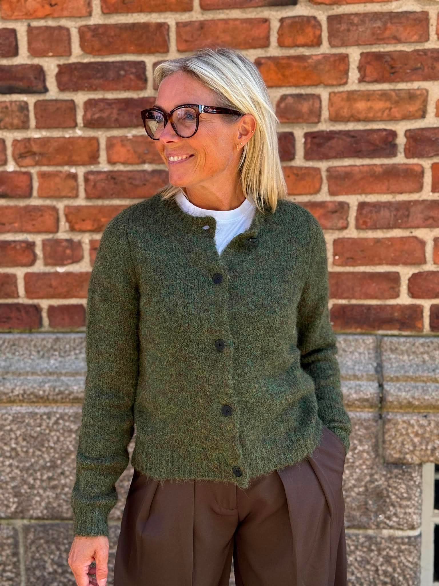 VMNOVAH Knitted Cardigan - Sphagnum